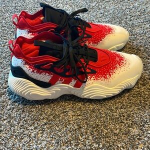 Red White and Black - Adidas Trae Young 3. Like new only worn 1 time